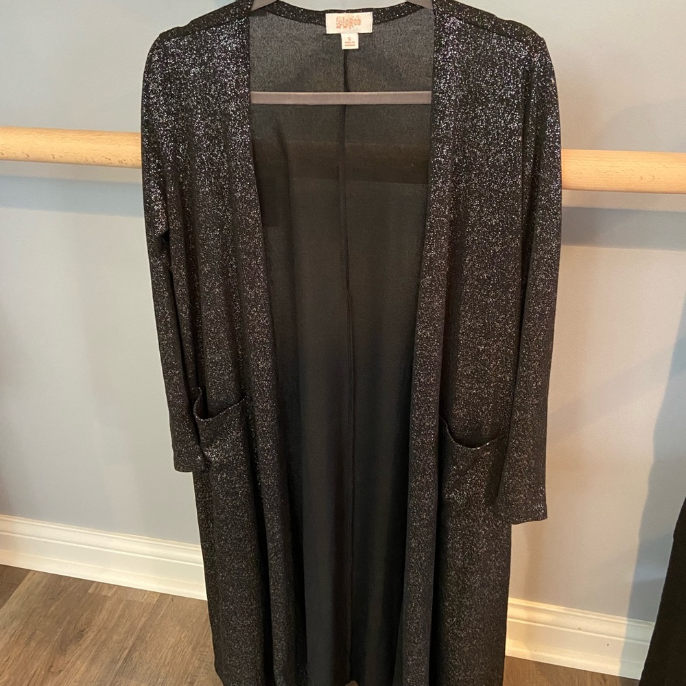 LULAROE elegant SARAH small black silver